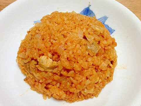 子どもと作る簡単チキンライス♪